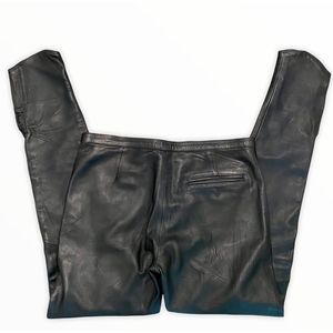 Chloe Black Lambskin Leather Skinny Pants